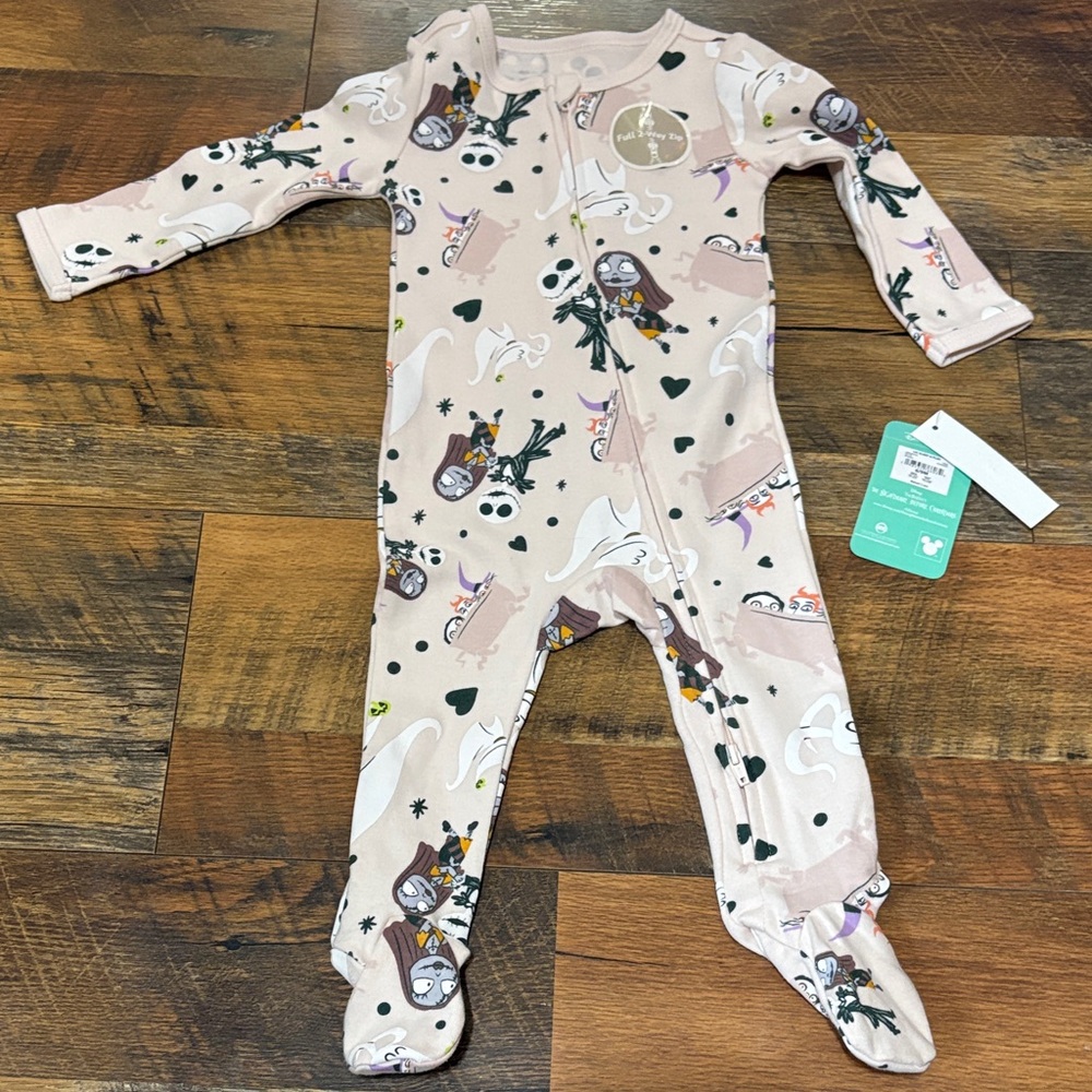 Disney Kids‎ One Piece Footie - The Nightmare Before Christmas pajamas
